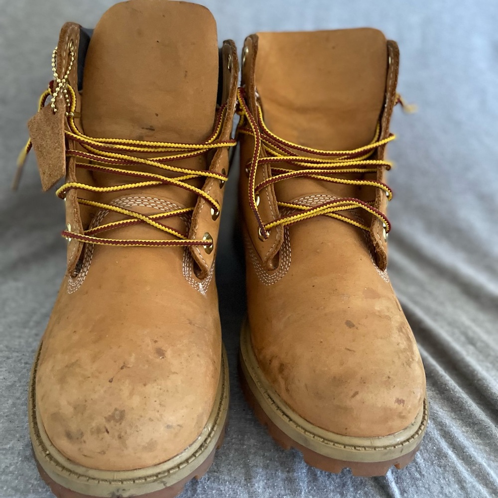 Timberland Tan Leather Winter Boots Size 6.5